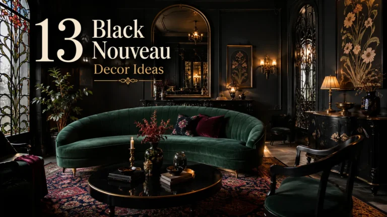 Black Nouveau Decor Ideas