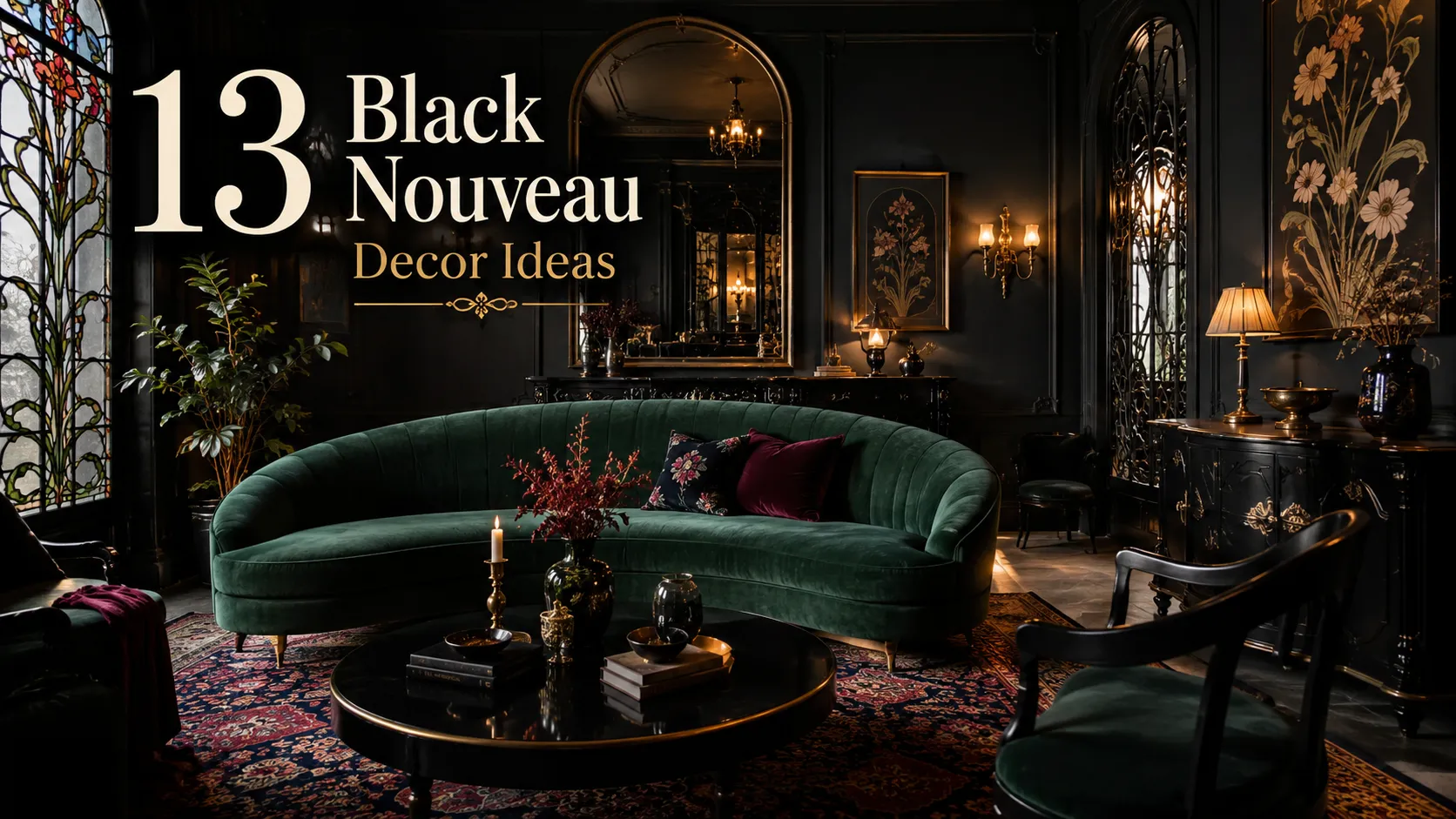 Black Nouveau Decor Ideas