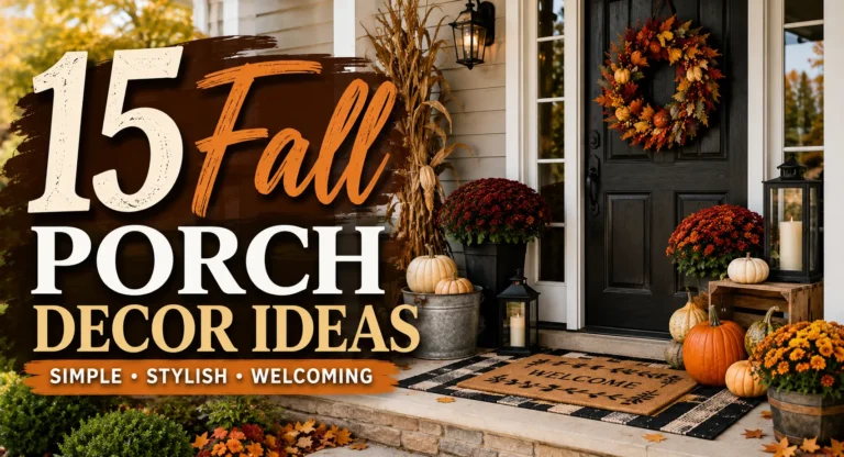 15 Fall Porch Decor Ideas