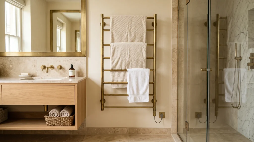 15. Heated Towel Rack