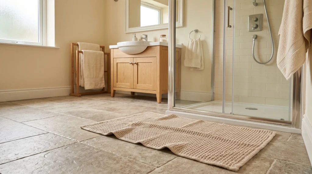 16. Soft, Textured Bath Mat