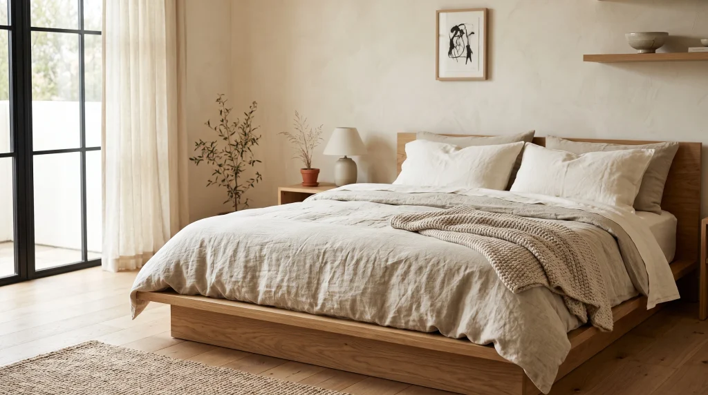 Modern Japandi Bedroom Decor
