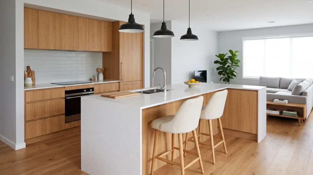 Open Shelving as a Visual Bridge