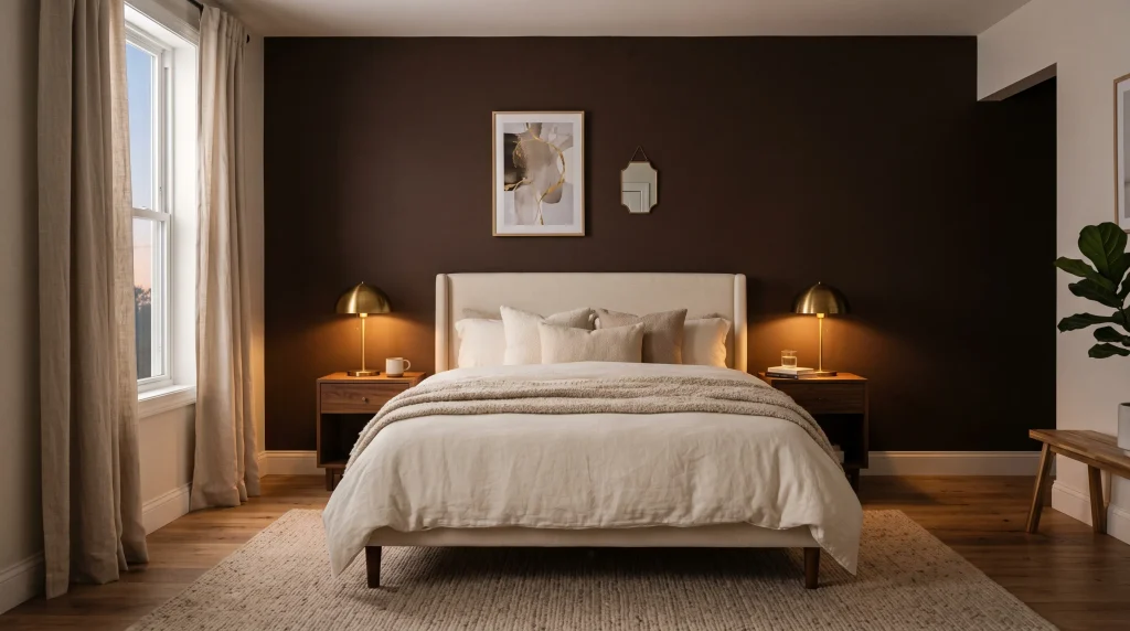 11. Moody Chocolate Walls