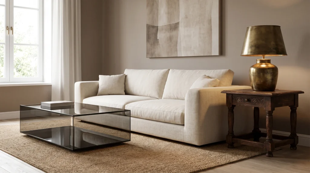 11. Mix Modern and Vintage Furniture