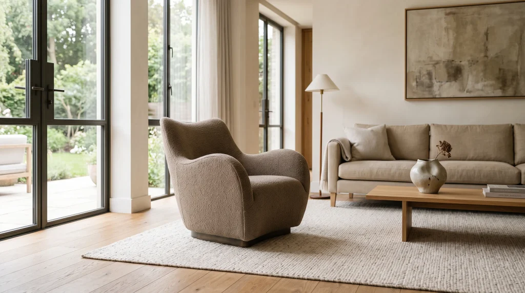 12. Add Sculptural Furniture and Decor