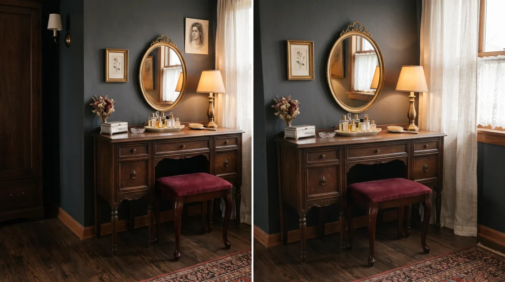 Vintage Vanity Corner