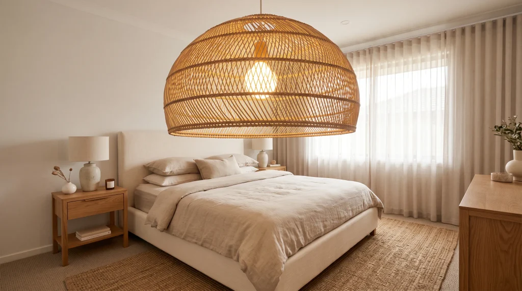 15. Rattan Pendant Light