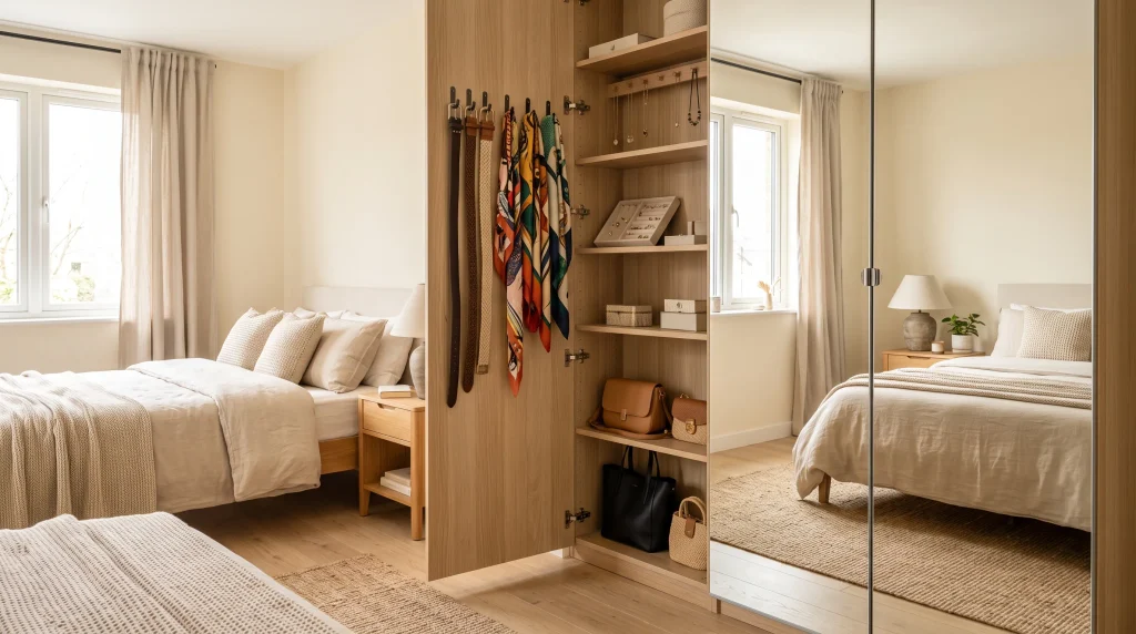 Mirror Door Storage