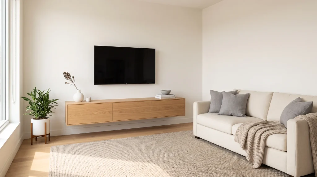 Minimalist Media Wall