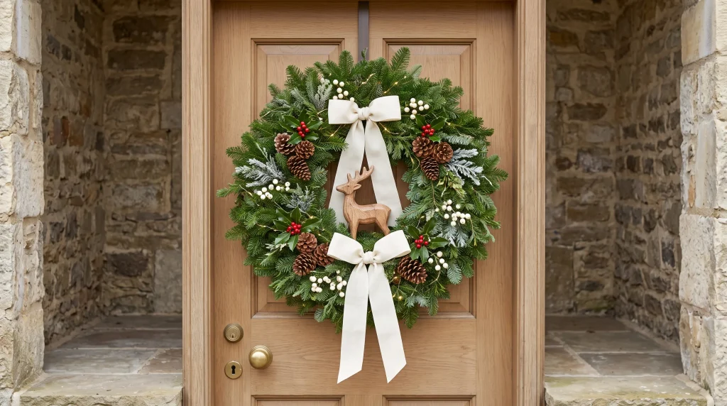 Reindeer Wreath Detail