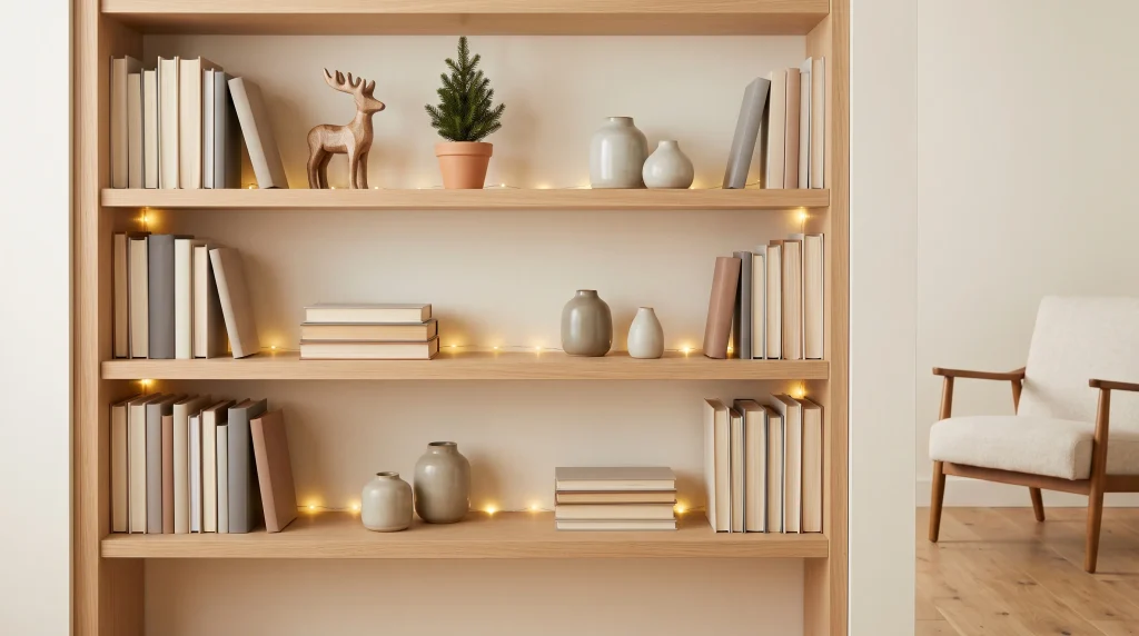 Bookshelf Reindeer Vignette