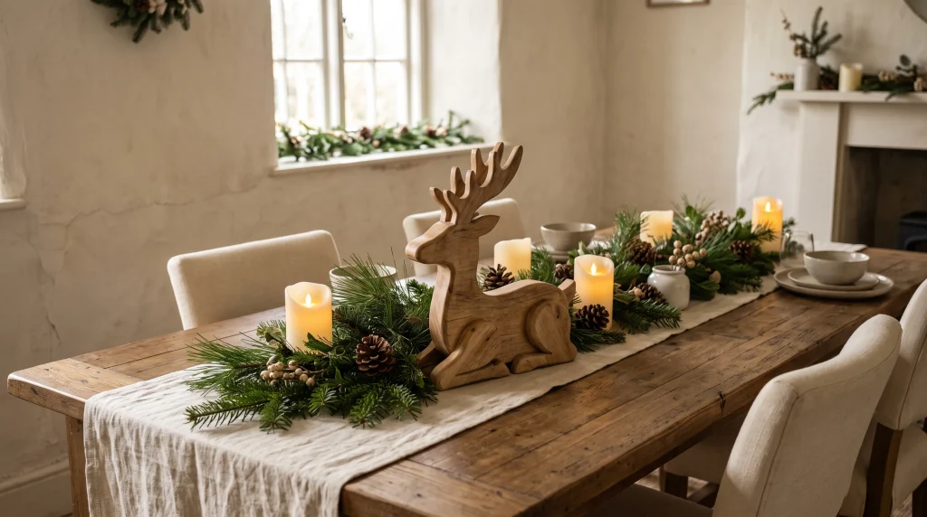 Dining Table Reindeer Centerpiece