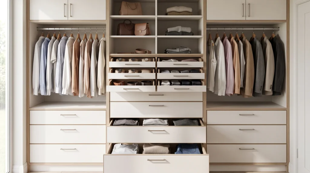 Built-In Drawer Tower