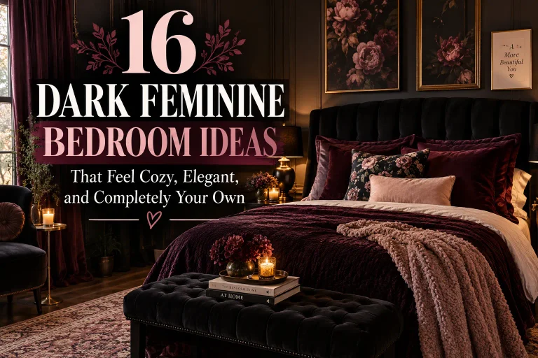 16 Dark Feminine Bedroom Ideas That Feel Cozy, Elegant, and Completely Your Own