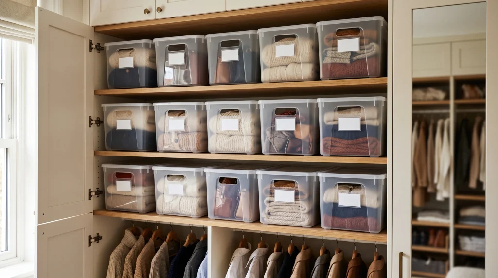 Clear Storage Bins