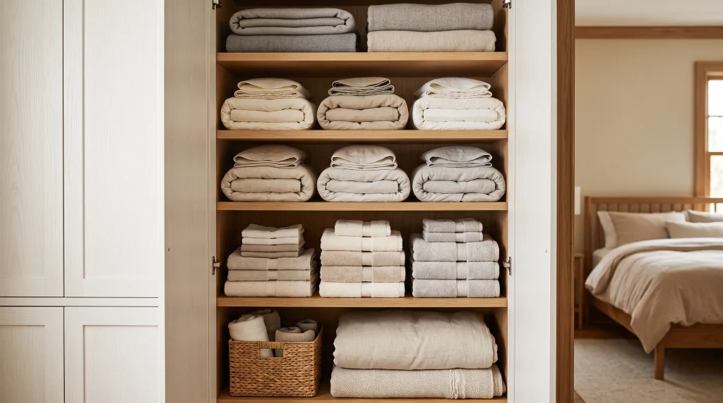 Linen Shelf Zones