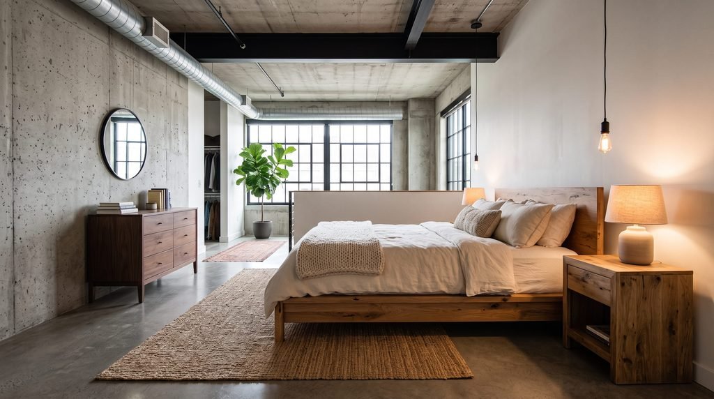 3. Add Warm Wood Accents to Soften Hard Surfaces
