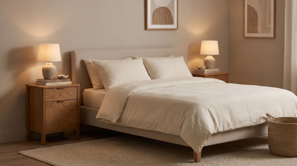 3. Natural Wood Nightstands