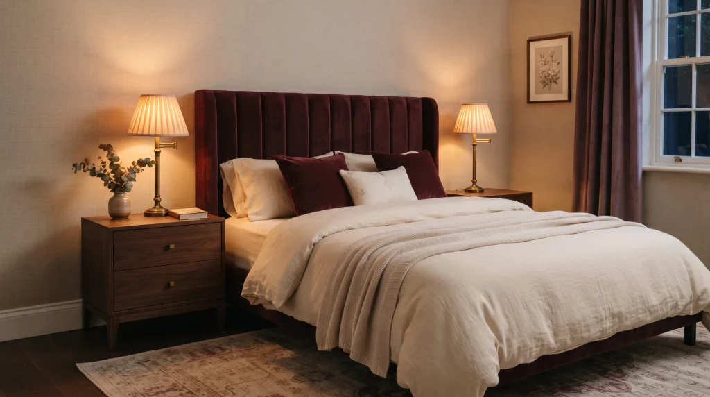 Burgundy Velvet Accents