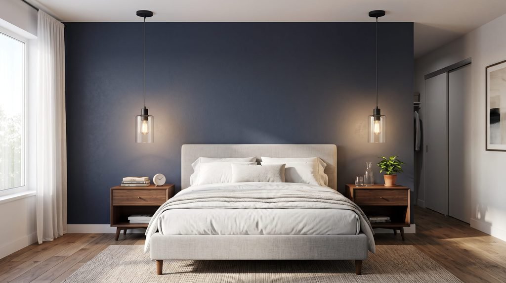 3. Hang Pendant Lights Over Your Nightstands