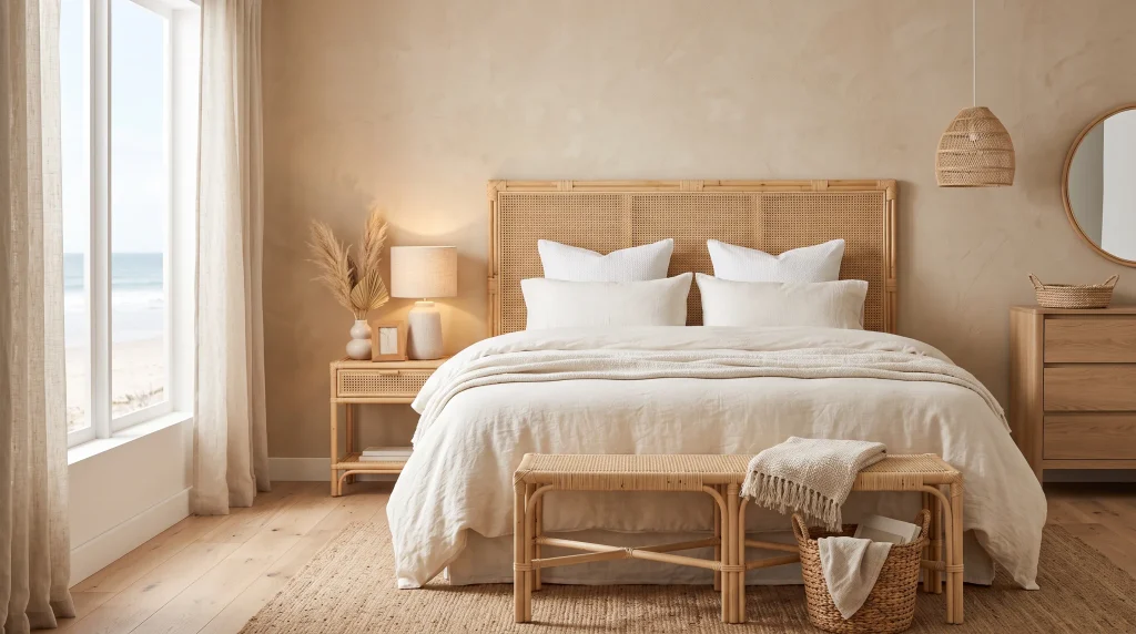 3. Add Rattan or Woven Furniture