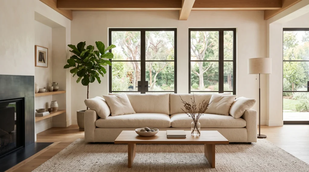 3. Choose a Low-Profile Modern Sofa