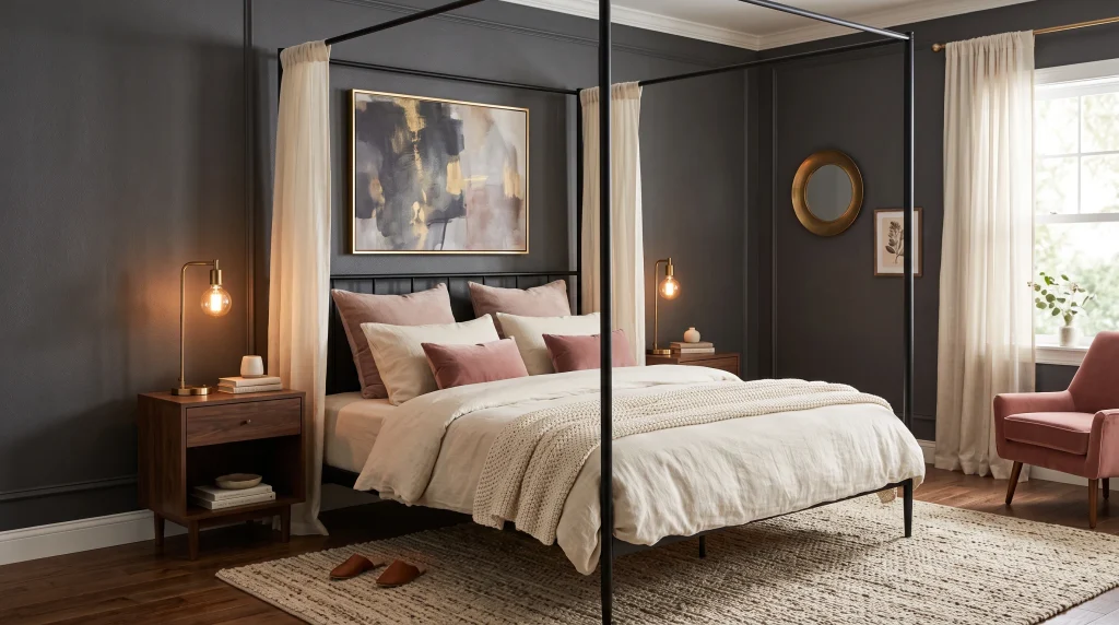 Black Canopy Bed