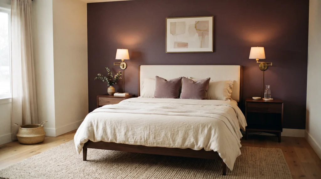 Plum Accent Wall