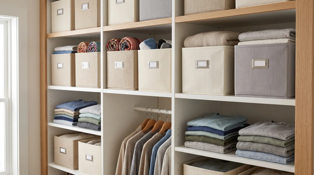 Labeled Fabric Bins