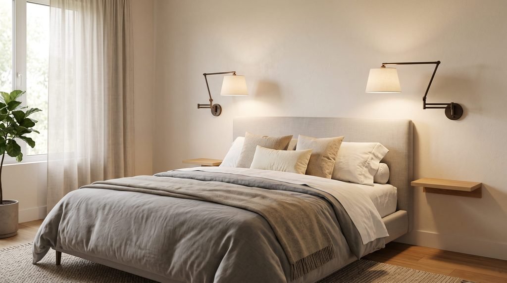 4. Install Wall Sconces Beside the Bed