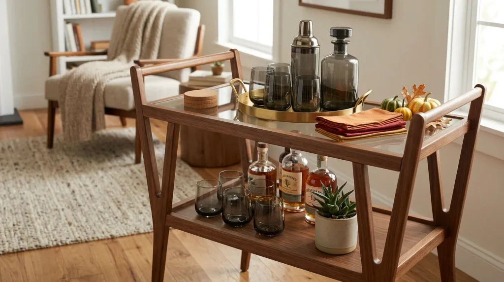 A Retro Bar Cart