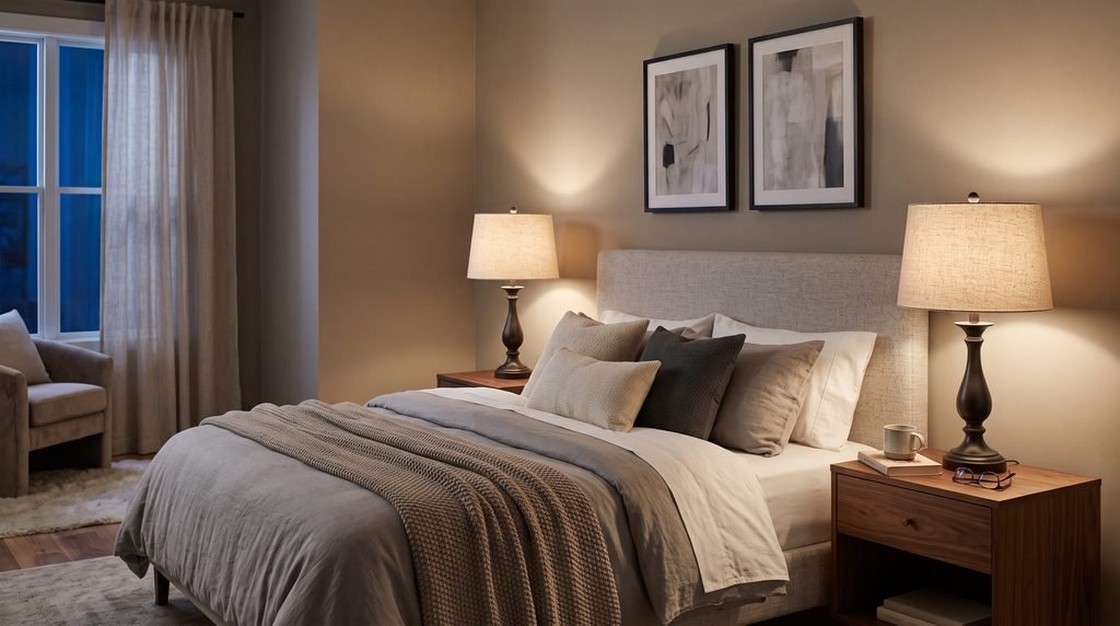 5. Choose Warm Bedside Table Lamps