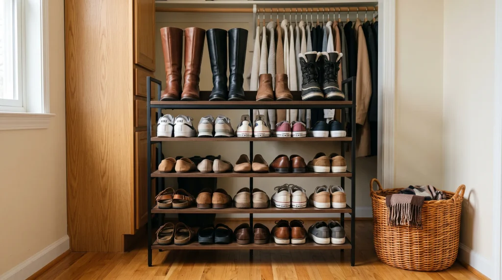 Tiered Shoe Rack