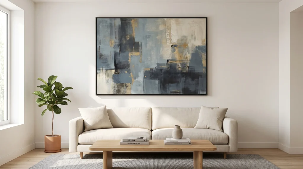 6. Add One Oversized Piece of Artwork
