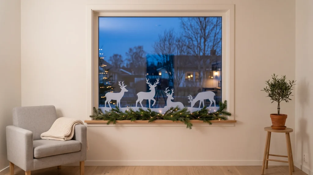 Window Reindeer Display