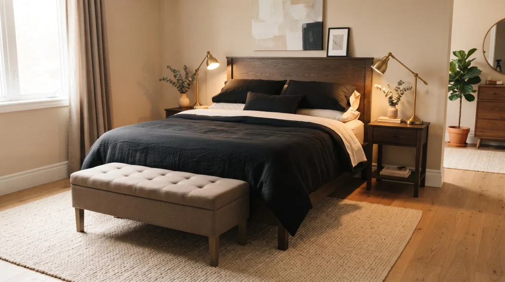 Black Linen Bedding