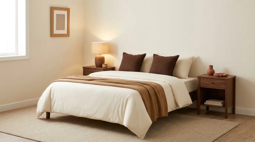 6. Warm Brown Accents