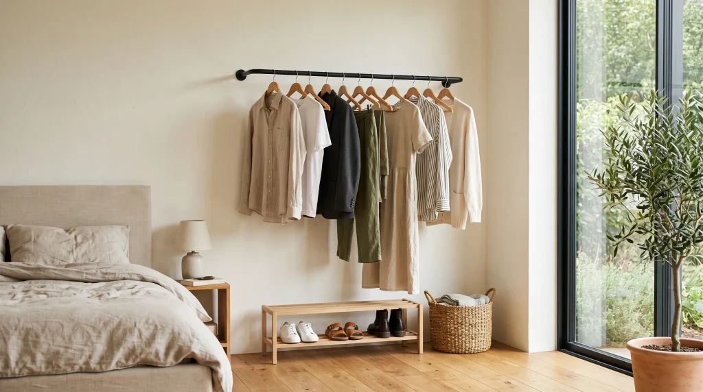Wall-Mounted Clothing Rail