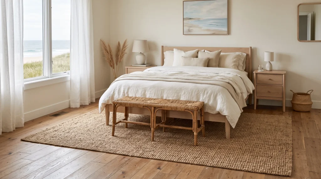 7. Ground the Room With a Natural-Fiber Rug