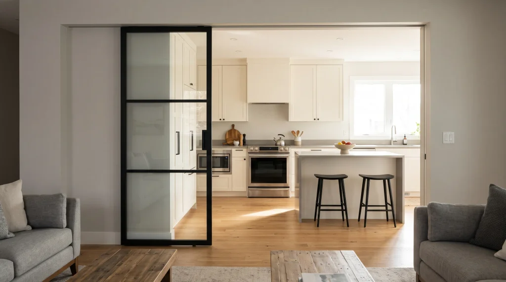 Sliding or Pocket Doors for Flexibility