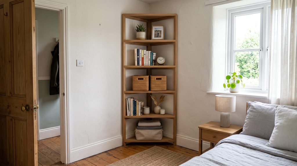 8. Turn Empty Corners Into Storage
