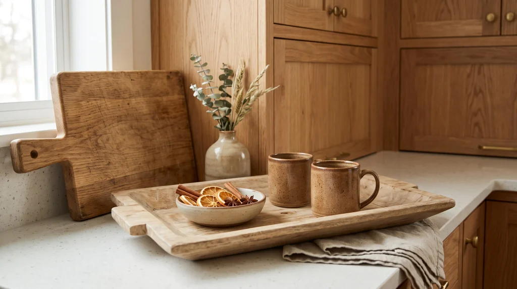 Wood and Stoneware Accents
