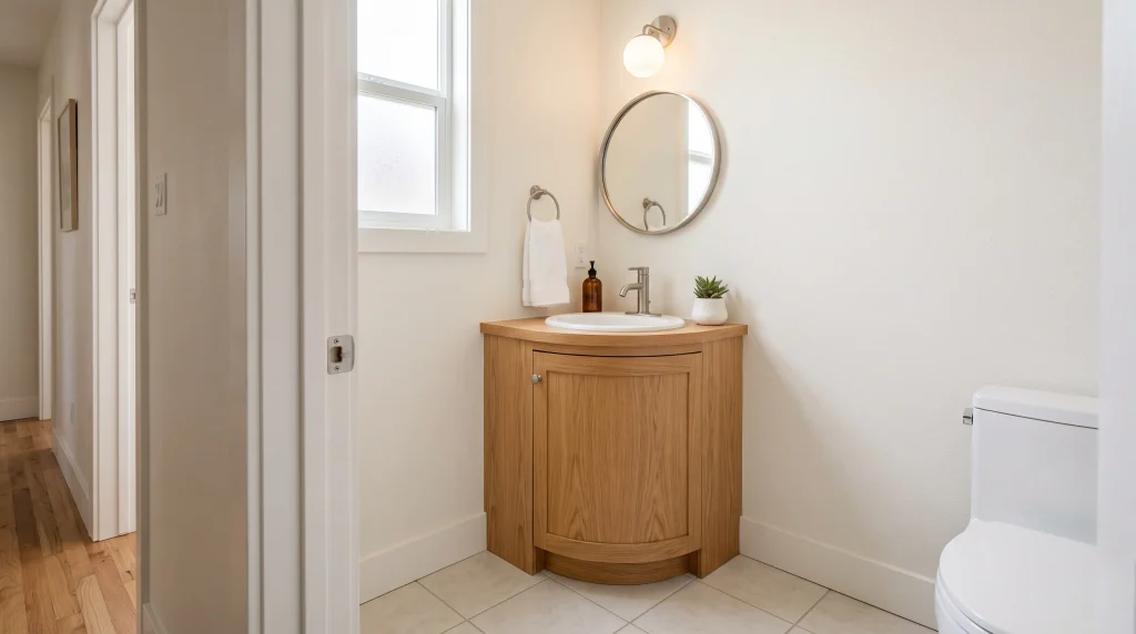 Compact Corner Vanity