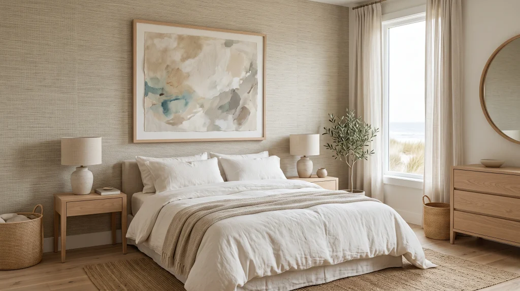 9. Add Subtle Coastal-Inspired Wall Art