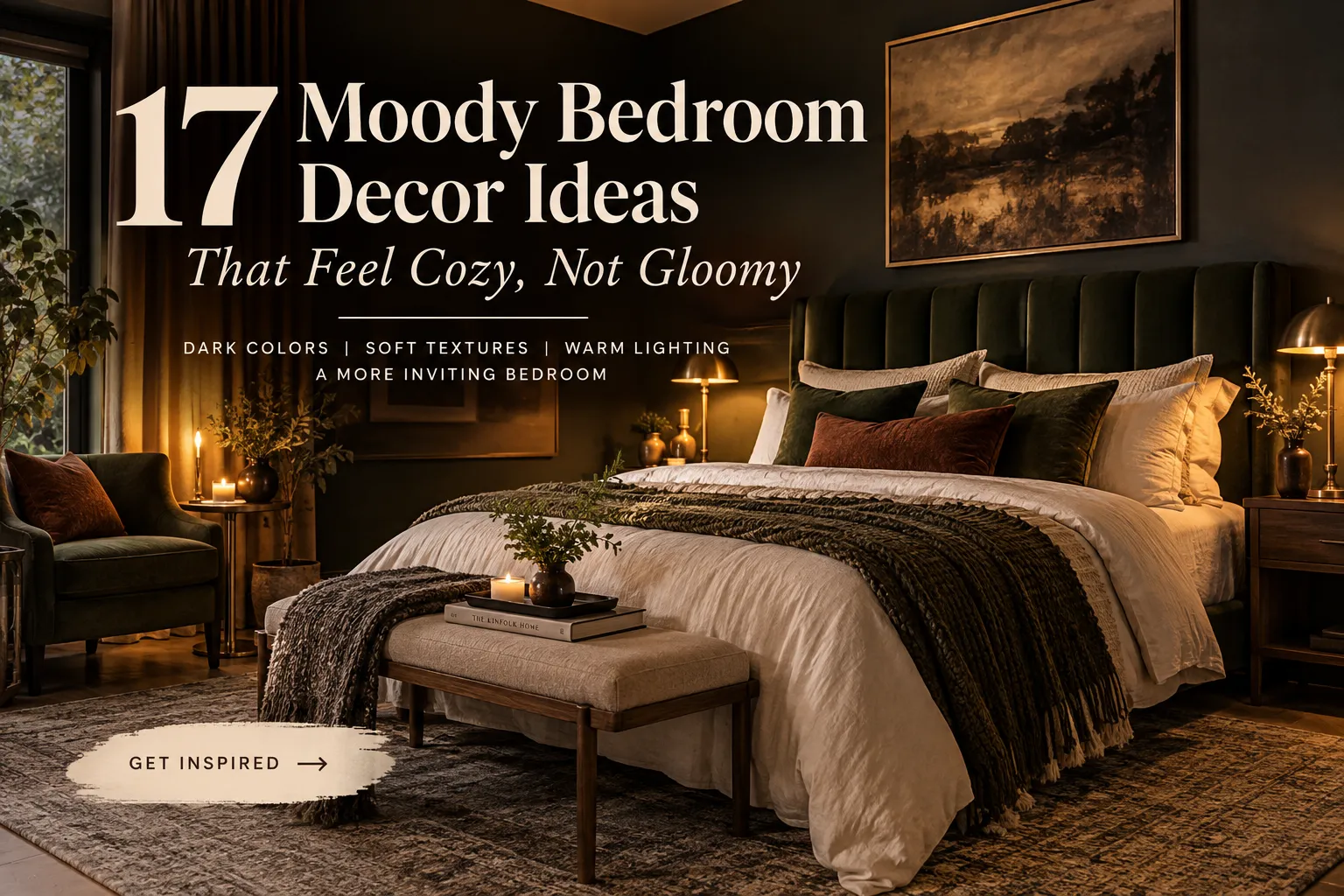 17 Moody Bedroom Decor Ideas That Feel Cozy, Not Gloomy
