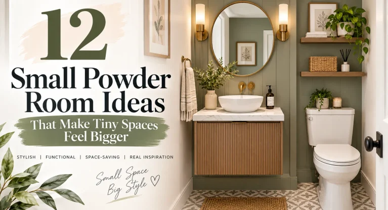 12 Small Powder Room Ideas