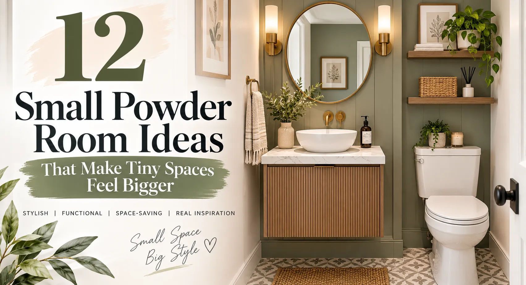 12 Small Powder Room Ideas